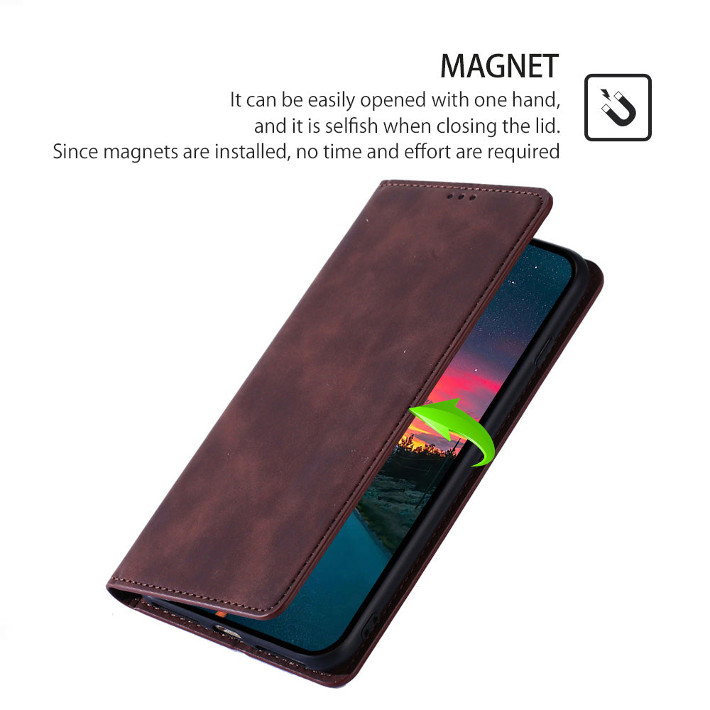 For Google Pixel 7a Drop-proof PU Leather Phone Case with Card Holders Skin-touch Feeling Magnetic Auto-absorbed Stand Flip Folio Phone Cover For Google Pixel 7a Drop-proof PU Leather Phone Case with Card Holders Skin-touch Feeling Magnetic Auto-absorbed Stand Flip Folio Phone Cover